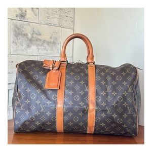 🩵TRENDY🩵Louis Vuitton Keepall 45 Duffel Bag